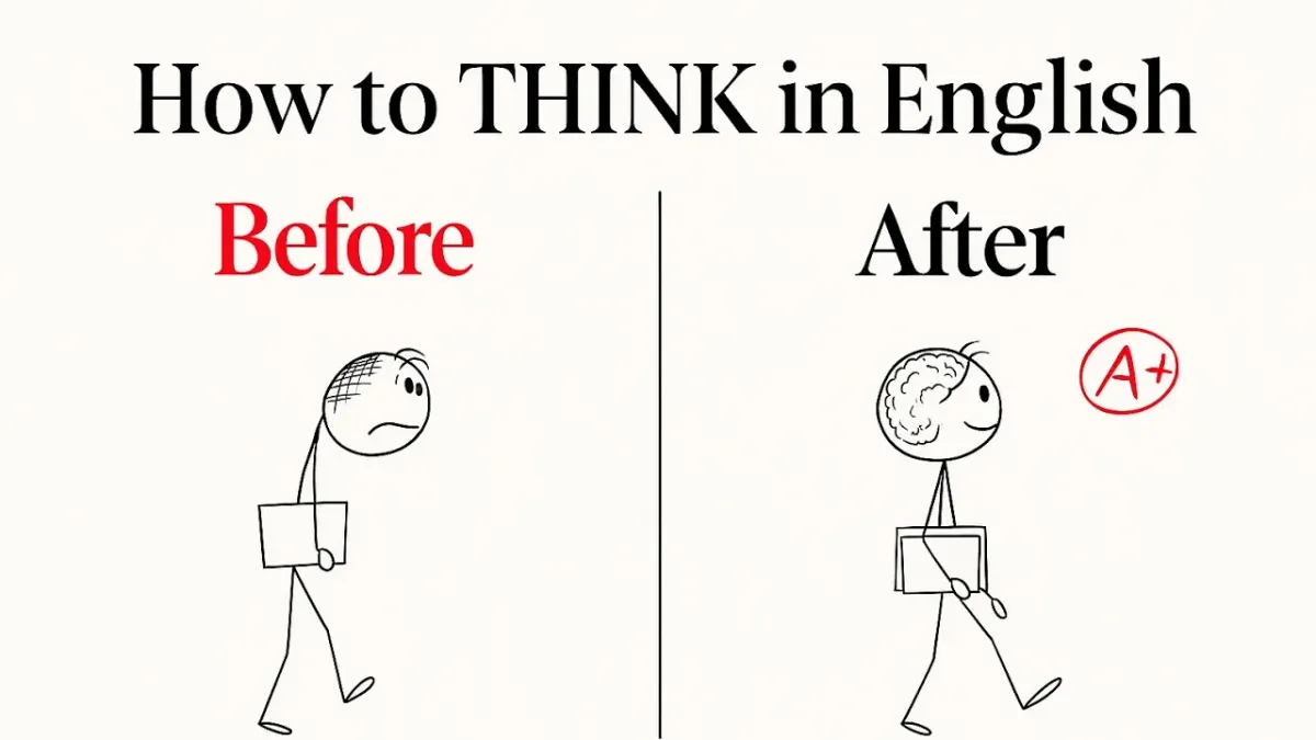 How to think in English , Improve your English